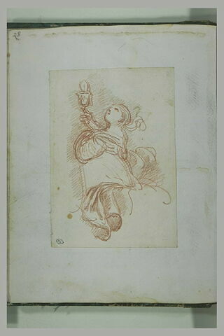 Sainte tenant un ciboire surmonté d'une hostie : Sainte Barbe, image 1/1