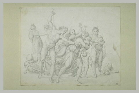 Etude d'après 'Le Massacre des Innocents', gravure de (...) d'après Raphaël, image 1/1