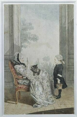 Philippe-Angélique de Froissy, comtesse de Ségur (vers 1702-1785) et son petit-fils Joseph-Alexandre, vicomte de Ségur, surnommé le "petit gaillard" (1758-1805)