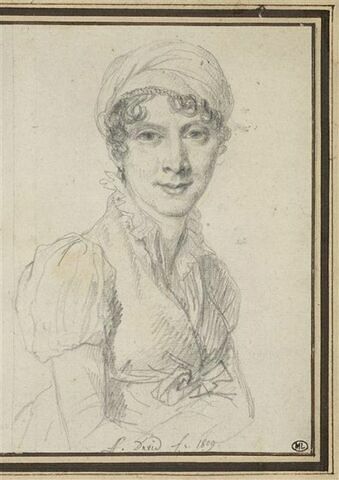 Portrait d'Adélaïde Binard, femme d'Alexandre Lenoir, image 1/4