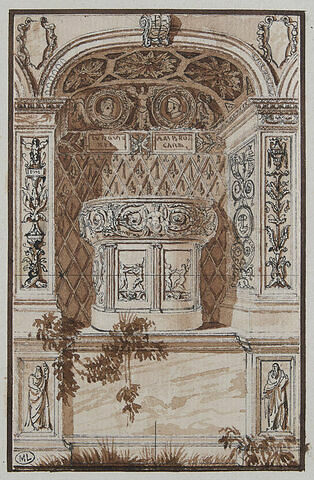 Projet de cénotaphe à la gloire de Louis XII et du Cardinal d'Amboise, image 1/2