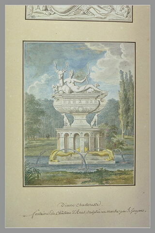Fontaine du château d'Anet, de Jean Goujon, représentant Diane Chasseresse, image 3/3
