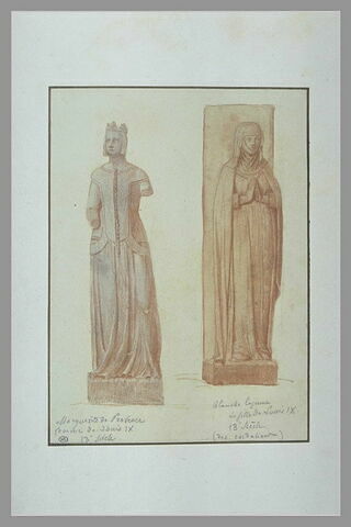 Statues provenant du couvent des Cordeliers