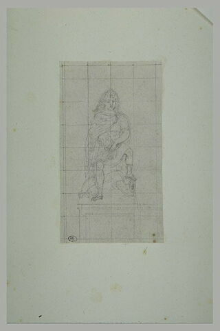 Statue d'un homme en costume du XVIIème siècle, image 1/1