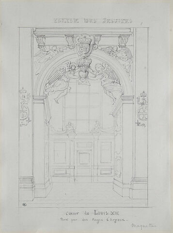 Le coeur de Louis XIII porté par des anges, dans l'église des Jésuites, image 1/2