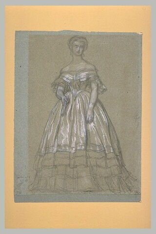 Etude pour la portrait de la princesse Clotilde Napoléon, image 1/1