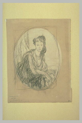 Etude pour le portrait de la princesse de Metternick, image 1/1