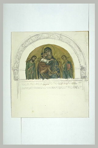 Vierge à l'Enfant avec saint Jean et saint Mathieu