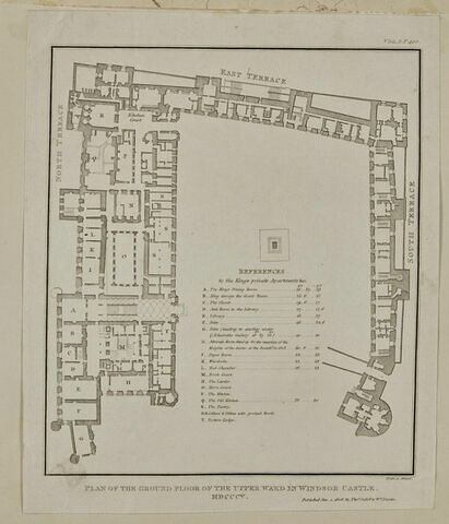 Plan du premier étage du château de Windsor