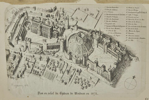 Château de Windsor en 1672, image 1/2
