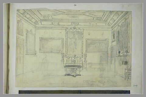 Etude du salon de Rubens à Windsor, image 2/2