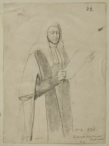 The Honourable Charles Ewan Law, Recorder of London ; tête de la reine