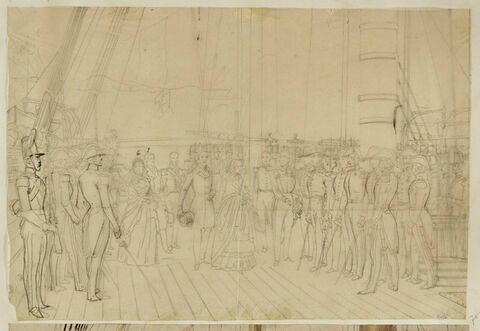 Adieux de la reine Victoria à la marine française