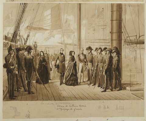 Adieux de la reine Victoria à l'équipage du Gomer