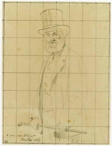 Etude pour le portrait d'Edouard Manet
