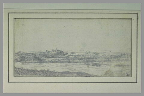 Vue du château de Heemstede, avec au loin le Haarlemmermeer, image 1/1