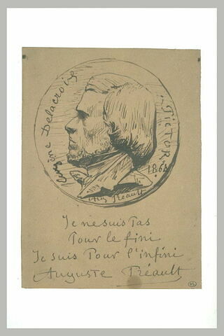 Médaillon d'Eugène Delacroix