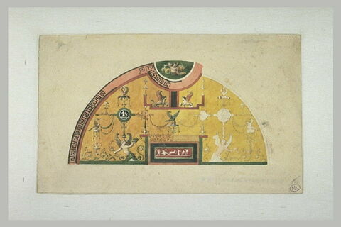 Eléments décoratifs de style pompéien vers 1800, image 1/1