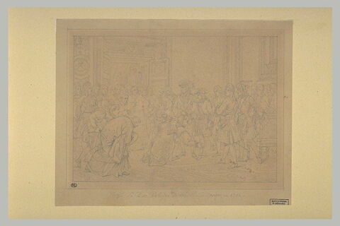 Louis XIV déclarant le duc d'Anjou, roi d'Espagne, image 1/1
