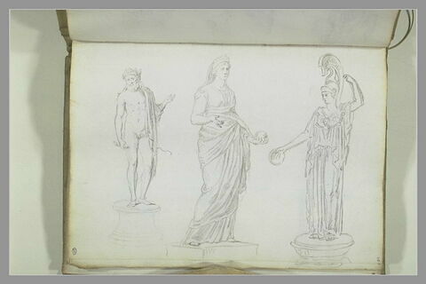 Statues antiques dont celle d'Harpocrate, image 1/1