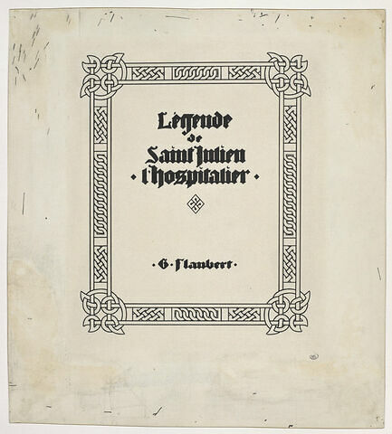 Frontispice pour la 'Légende de saint Julien l'Hospitalier', image 1/2