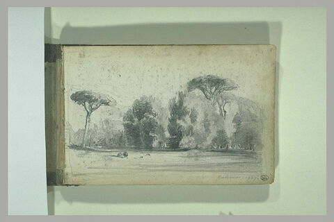 Vue d'un parc à Cascines, 1847