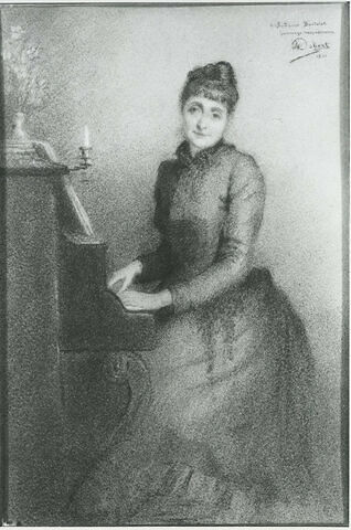 Portrait de Mademoiselle B.... au piano