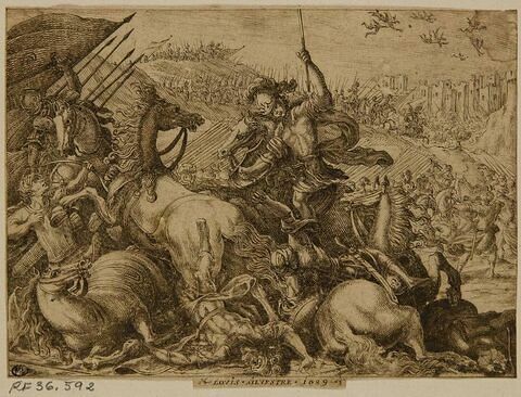 Combat de cavalerie au XVIè siècle, image 1/2