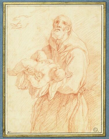 Saint François d'Assise tenant l'Enfant Jésus dans ses bras, image 1/3