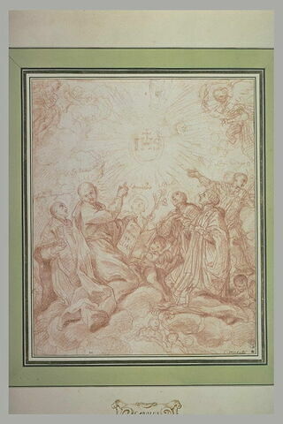 Adoration du Saint nom de Jésus par plusieurs saints, image 3/3