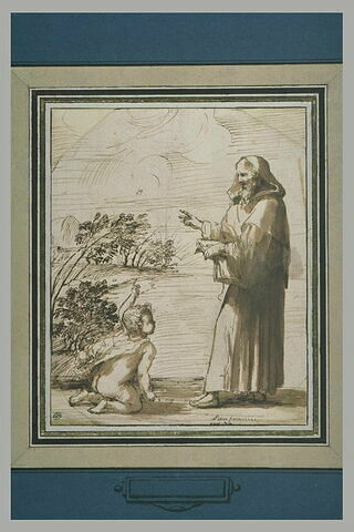 Saint Augustin et l'Enfant vidant la mer dans un trou avec une coquille, image 1/1
