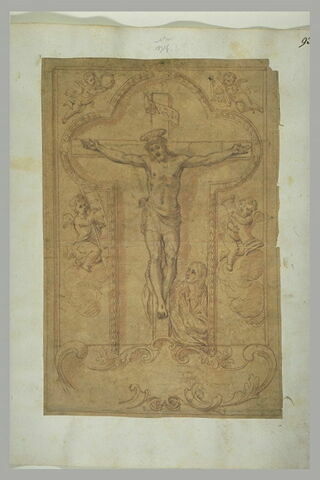 Le Christ en croix, pleuré par Marie Madeleine, image 1/1