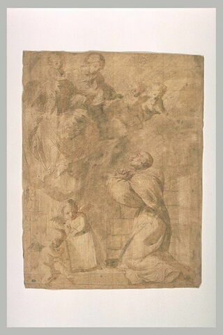 Apparition de la Vierge à l'Enfant et des anges à saint Dominique, image 1/1
