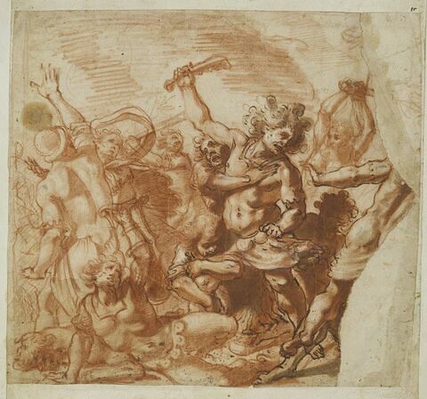 Samson assommant les philistins avec une mâchoire d'âne, image 1/1