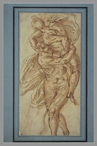 Hercule tenant Antée dans ses bras et l'étouffant, image 1/1