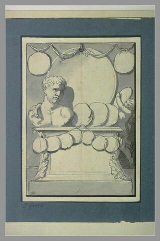 Stèle supportant le buste de l'empereur Adrien, image 1/1