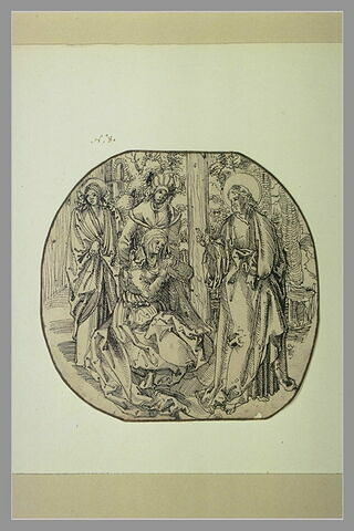 Le Christ prenant congé de la Vierge avant de partir pour Jérusalem, image 1/1