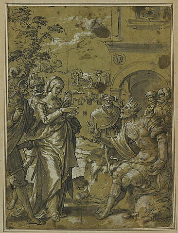Sainte Catherine d'Alexandrie refusant d'abjurer sa foi, image 1/1