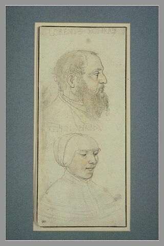 Portraits de Lorentz Schrab et de Ketrin Birin