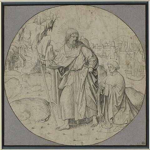 L'apôtre saint Jacques et l'un de ses dévots