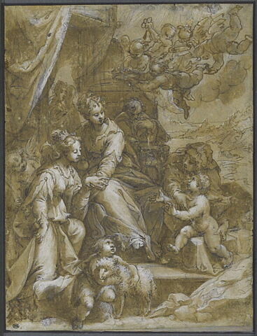 L'Enfant Jésus donnant l'anneau nuptial à sainte Catherine, image 2/2