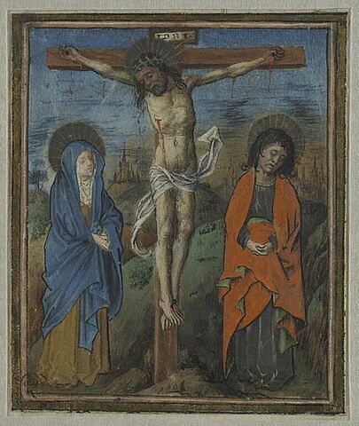 Le Christ en croix entre la Vierge et saint Jean, image 1/1