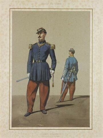 Officier de zouaves ; officier tirailleur algérien, image 1/1