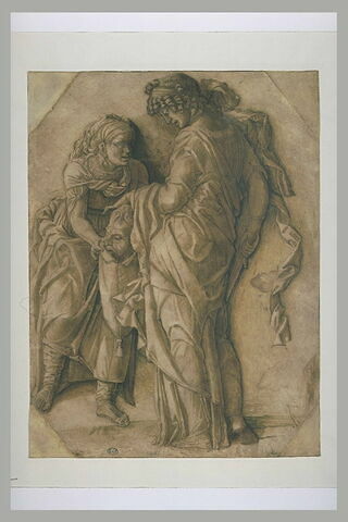 Judith mettant la tête d'Holopherne dans le sac tenu par sa servante, image 1/1