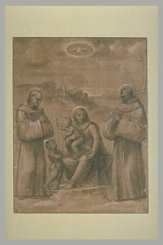Vierge à l'Enfant avec le petit saint Jean, saint Sébastien, saint Bernardin, image 2/2