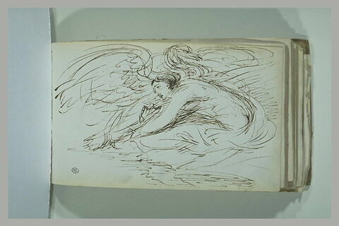 Une femme et un oiseau : Léda et le cygne ou Jupiter et Sémélé, image 1/1