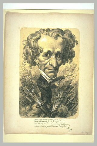 Portrait-charge de Berlioz, image 1/1
