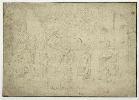 Les princes daces invoquent la clémence de Trajan, copie d'après la colonne Trajane, image 1/2