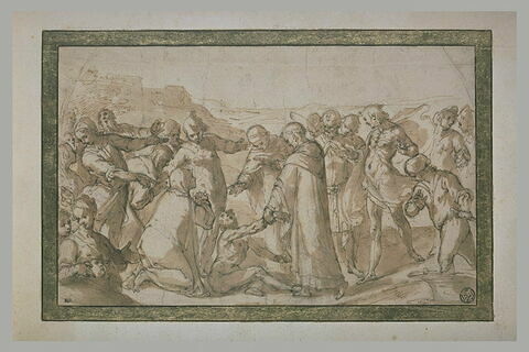Saint Hyacinthe ressuscitant un noyé, image 1/1