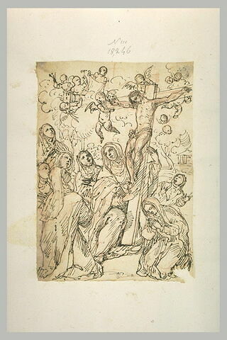 Des religieuses adorant un grand crucifix, image 1/1